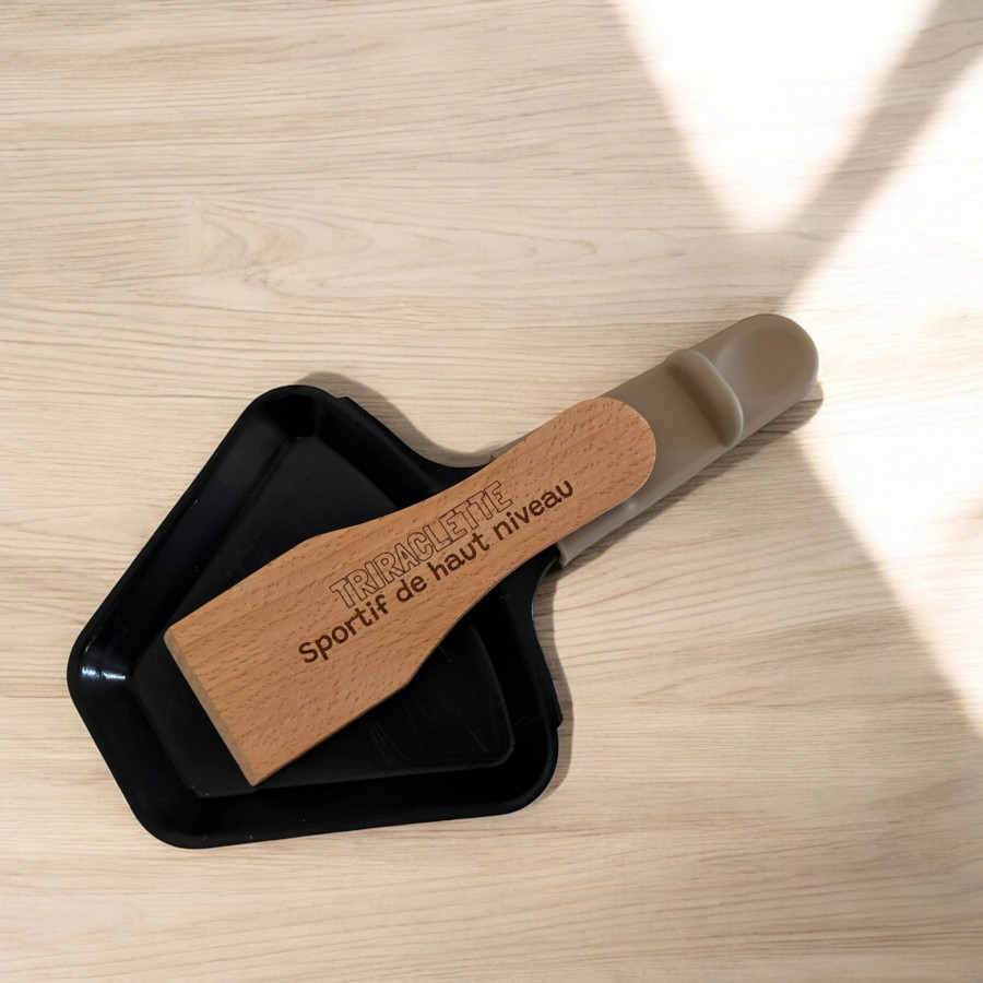 Spatule à raclette en bois personnalisée avec gravure