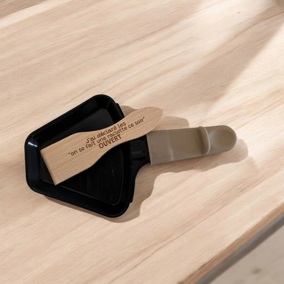 Spatule à raclette en bois personnalisée avec gravure