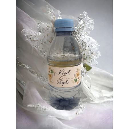 Etiquette pour bouteille d'eau