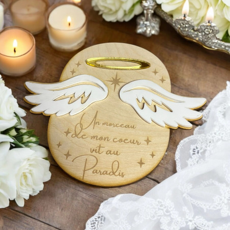 Plaque souvenir bébé ange