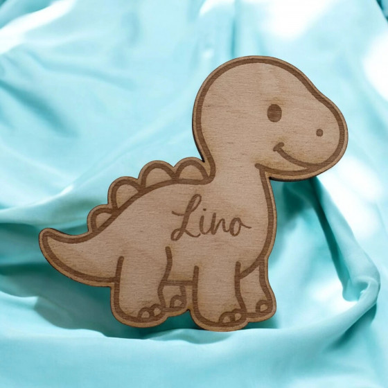 Dinosaure gravé – ludique et mignon pour les petits fans de dinos - Baptème