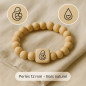 Bracelet d’allaitement en bois naturel – Gravure personnalisée Bracelet d’allaitement en bois naturel – Gravure personnalisée