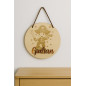 Plaque prénom personnalisée en bois – Décoration chambre bébé 18 cm Plaque prénom personnalisée en bois – Décoration chambre bébé 18 cm