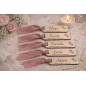 Marque-places mariage personnalisés en bois