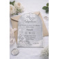 ✨ Faire-part mariage miroir acrylique personnalisé – Invitation mariage luxe gravée