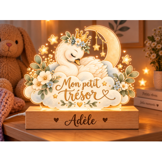 Veilleuse enfant personnalisée avec prénom – Lampe de chevet LED