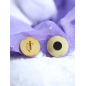 Magnet baptême et communion personnalisé – Croix dorée 5 cm Magnet baptême et communion personnalisé – Croix dorée 5 cm