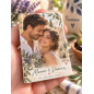Magnet photo personnalisé en céramique – Photo et texte